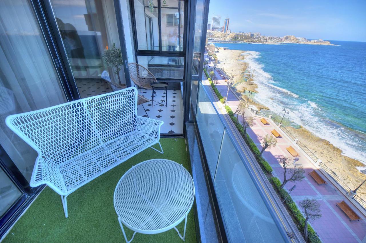 Beautifully Furnished Seafront 4 Bedrooms Goslm-4 Sliema Eksteriør billede